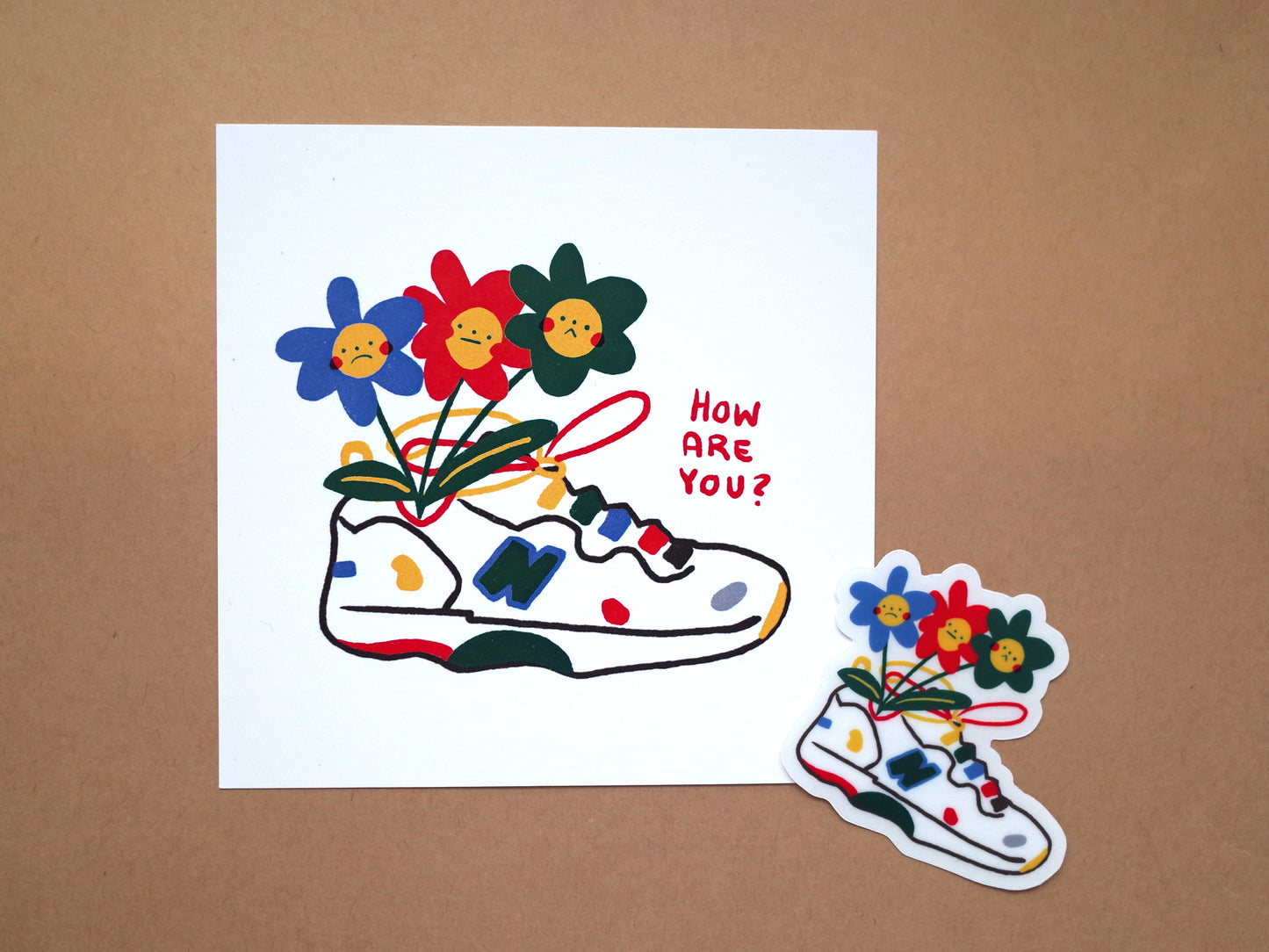 Sad Sneakers Sticker