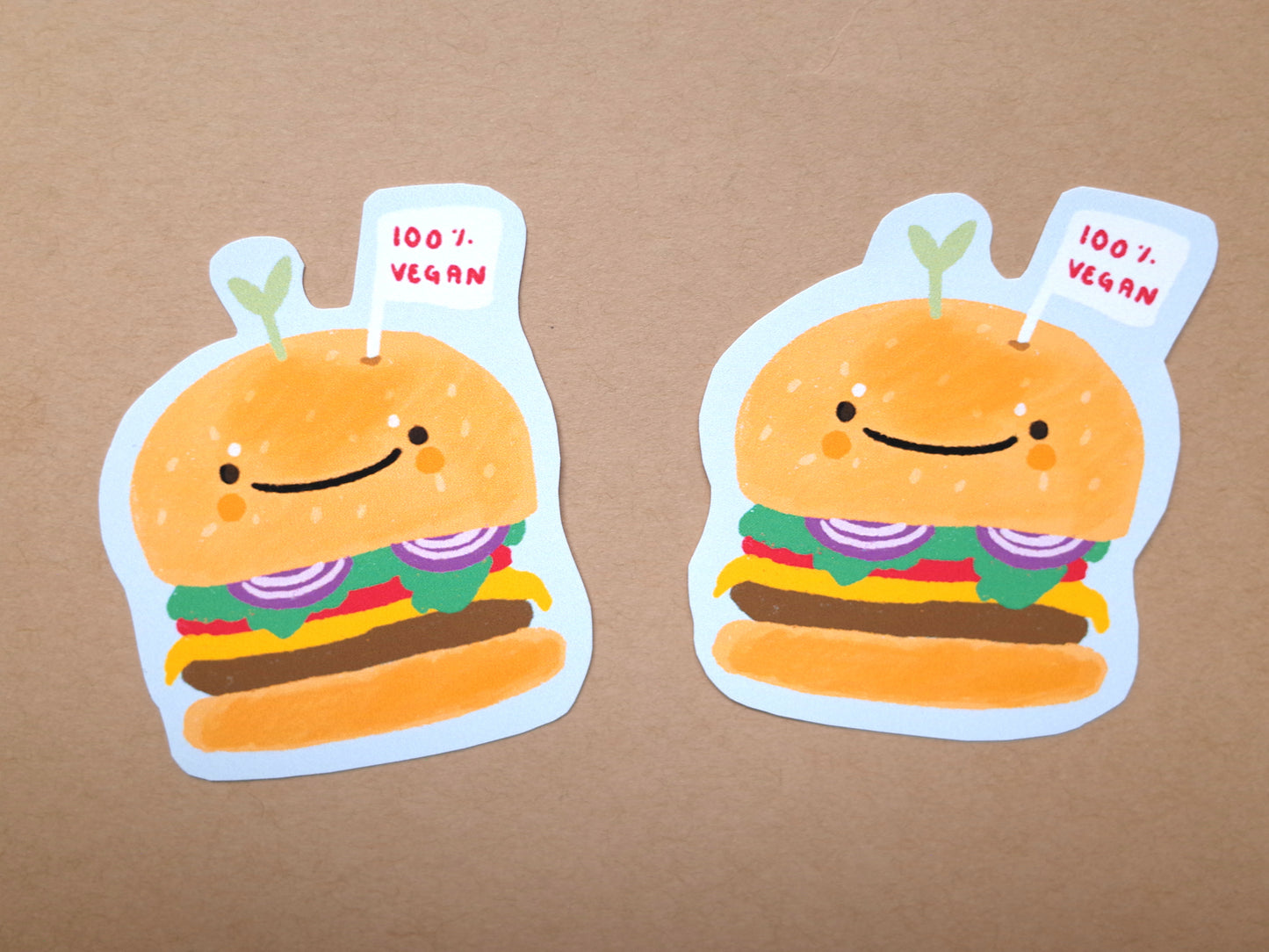 Vegan Burger Sticker
