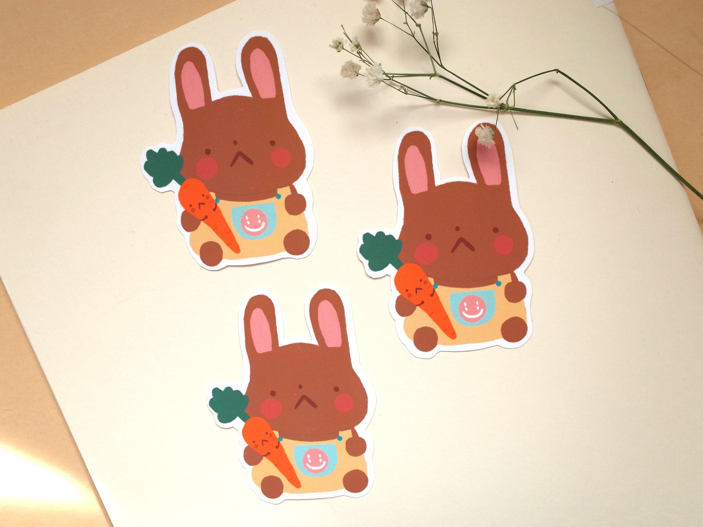 Grumpy Bunny Sticker
