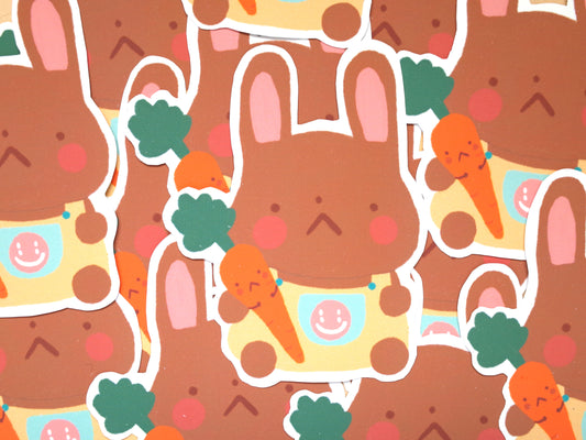 Grumpy Bunny Sticker
