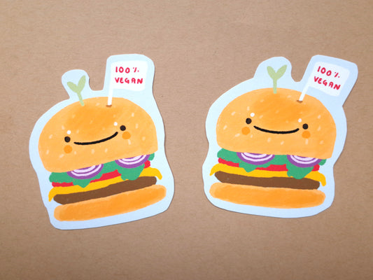 Vegan Burger Sticker