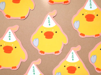 Dumb Ducky Sticker