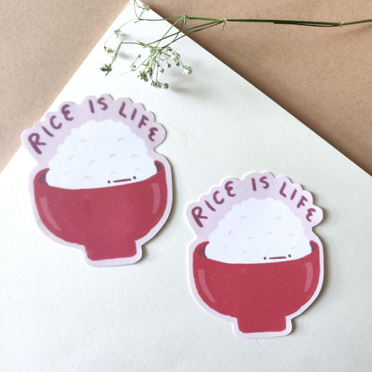 Rice is Life Sticker