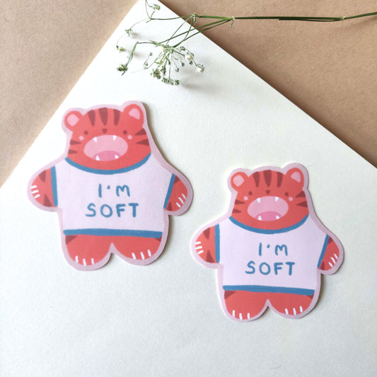 Soft Tiger Sticker